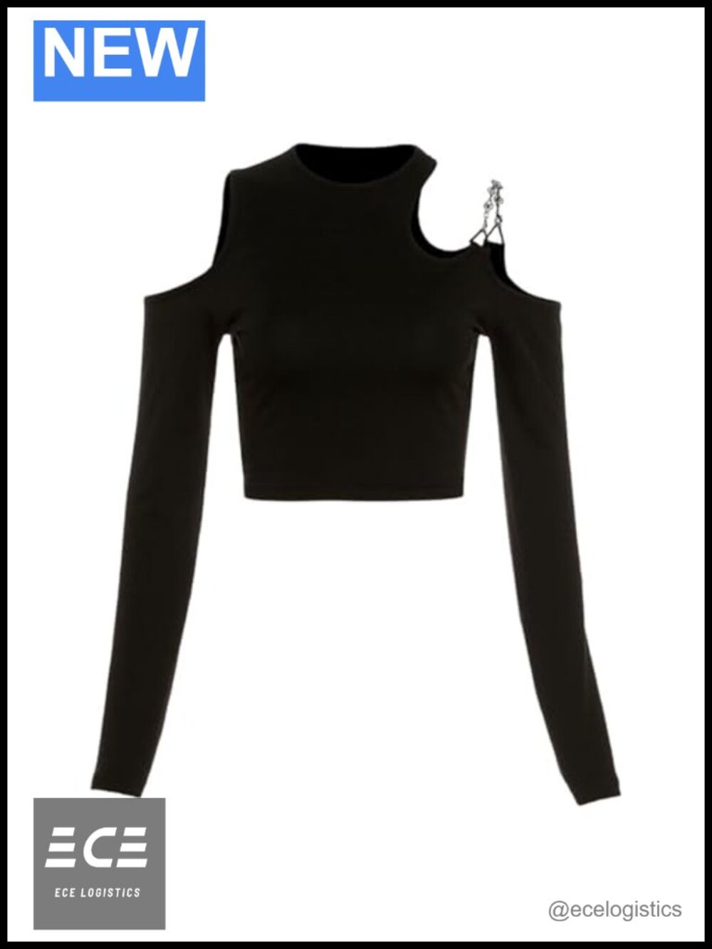 Gothic Crop Top Long Sleeve Y2K Punk Blouse Cosplay Shirt
